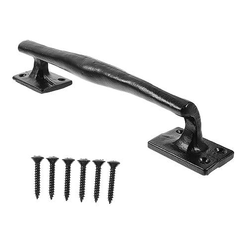 HOMSFOU Vintage Gusseisen Scheunentor Griff Rustikalen Metall Schiebe Tor Griff Für Home Decor