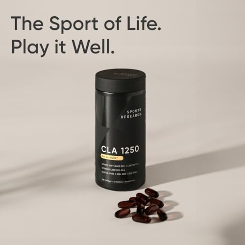 Sports Research CLA - 1250mg with Active Conjugated Linoleic Acid for Men and Women | Non-GMO, Soy & Gluten Free - 95% (180 Softgels)… - Thumbnail 7