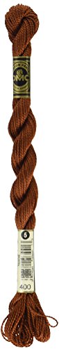 Hilo de algodón perlado DMC color caoba oscuro No 5 miniatura 1