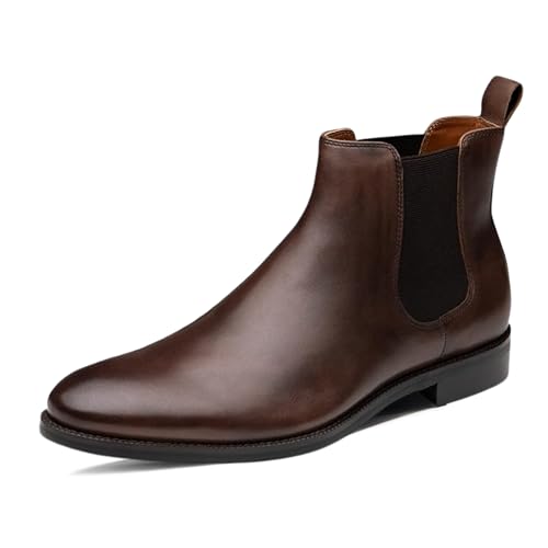 Dunross & Sons Men Jayden Chelsea Boot, Comfortable Leather Boot