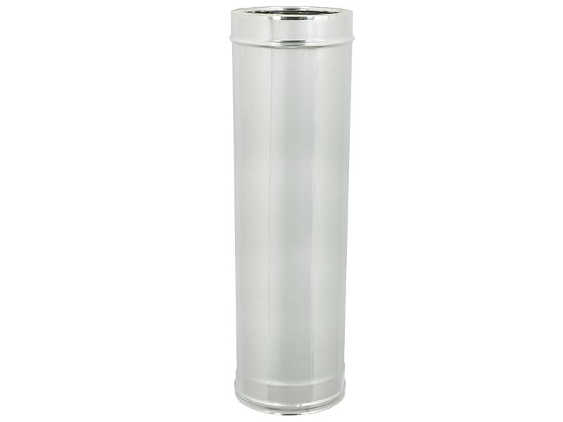 Tubo Doppia Parete in Acciaio Inox per Canne Fumarie caminetti CM 100 (80-130)