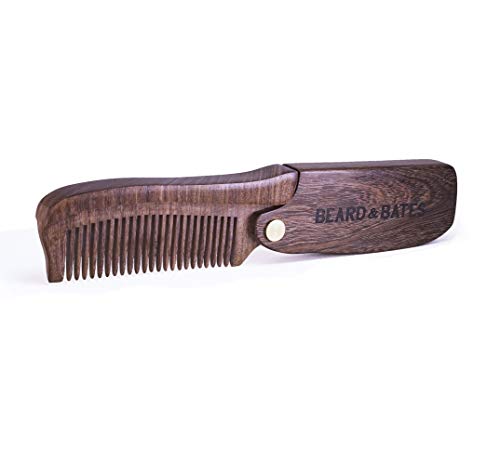 Beard & Bates | The Sandalwood Switchblade - The Original Folding Wooden Beard Hair Comb | Boutique, Artisan Crafted, Los Angeles #TOP3