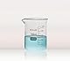 ULAB Scientific Glasbecher-Set, Vol. 100 ml, 3,3 Borosilikatgriffin, Niedrige Form mit Aufgedruckter Graduierung, 6er-Pack, UBG1014