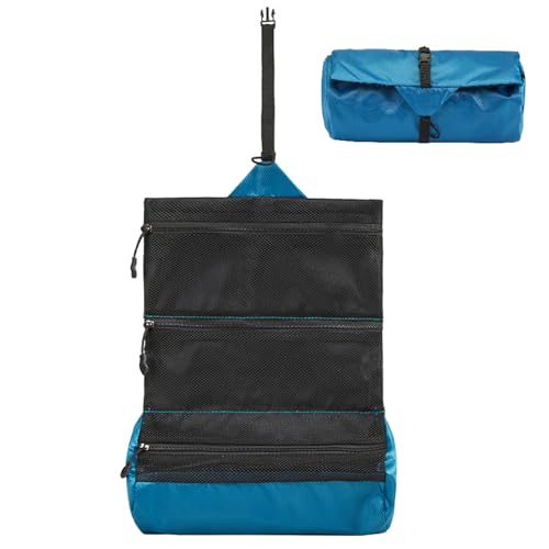 Trousse da Toilette Uomo e Donna, Impermeabile Appendere Borsa da Astuccio, Trucco Accessori Organizer Pochette Bagno per Trucchi Cosmetici Toiletry, Beauty Case da Viaggio, Oggetti Porta Bag Borsetta