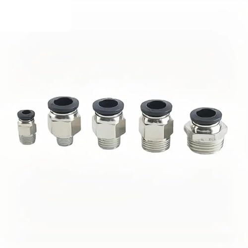 Rosca 1/8 en conector rápido de tubería neumática PC 6mm para evitar fugas
