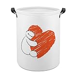 ランドリーバスケット ベイマックス 洗濯かご バスケット 収納ボックス 洗濯物入れ 収納袋 折り畳み 丸型 大容量 撥水