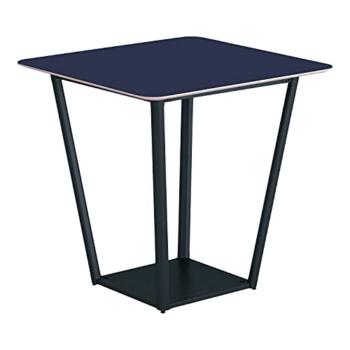 【メーカー配送・設置・組立】コクヨ ミーティングテーブル リージョン 正方形 ボックス脚 ハイテーブル 幅105×奥行105×高さ100.2cm リノリウム天板 チャコール 脚ブラック LT-RG1010HE6AF66