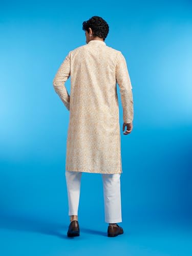 Image of DIWAS BY MANYAVAR Men's Cotton Blend Printed|Sequined Kurta (1pc)