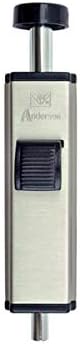 Andersen Auxiliary Foot Bolt Lock for Frenchwood Gliding Door - Brushed/Satin Nickel