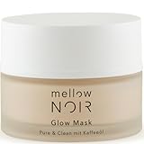 mellow NOIR Glow Mask 50ml | Crema de noche regeneradora | Reduce visiblemente los poros y el enrojecimiento | Para una piel más suave y uniforme | Efecto inmediato visible | Vegano |Cosmética natural