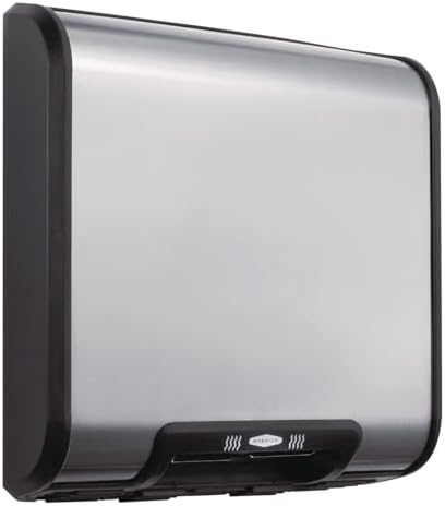 Bobrick B-7128 115V QuietDry, TrimDry ADA Surface-Mounted Automatic Heated Hand Dryer, 115 V