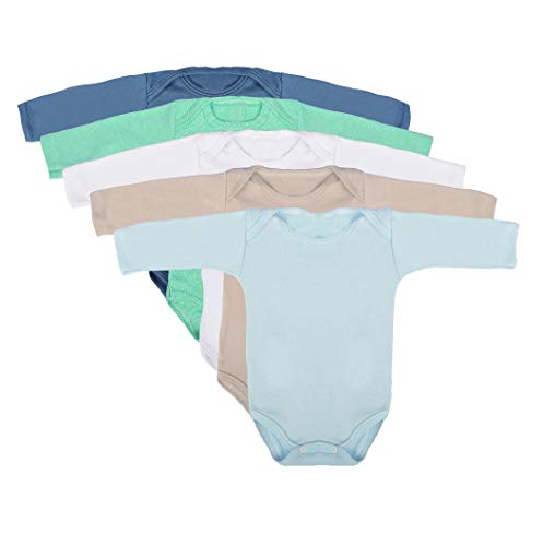 Body Bebês Kit 10 Peças Manga Longa e Curta Masculino Roupinha de Bebê Tamanho:M;Cor:Azul