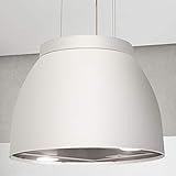  Luna 572380 - Campana extractora (diámetro de 45 cm, efecto mate), color blanco