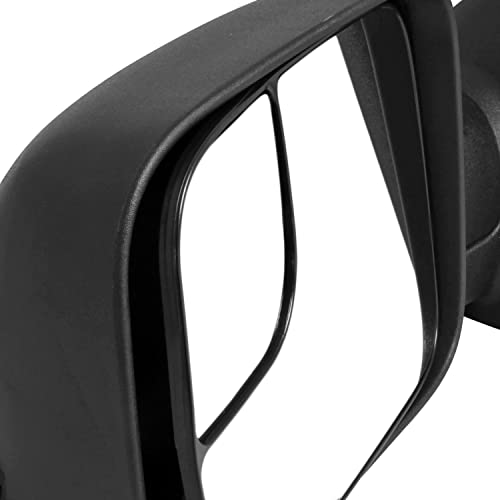 Spec-D Tuning Manual Flip Up Towing Mirrors Compatible With Dodge Ram 1500 1994-2001, 94-02 2500 3500 #TOP4