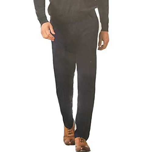 Haggar Men's Straight Fit Premium No Iron Pant (Black, 34W x 32L)2