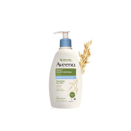 AVEENO Active Naturals Sheer Hydration Daily Moisturizing Lotion 12 oz (Pack of 2)