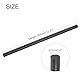 QUARKZMAN Graphitstab, Graphitrührstab Zylinderstab Kohlestab 305x12mm Schwarz für Elektrode, Schmelzen, Gießen, Schmelztiegel, Packung mit 3 Stück