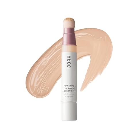 JOAH Perfect Complexion Under Eye Concealer and Serum, Korean Makeup, Hydrating Under Eye Serum Concealer Stick for Dark Circles and Puffiness, Peptide Serum with Medium Coverage Cover