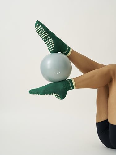 Image of Shapes Studio Half Calf Grip Socks, Cute Fruit Pilates Socks, Ruffle Socks, Non-Slip for Barre Yoga