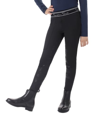 Legging équitation full grip fille Eden antiglisse et élastique