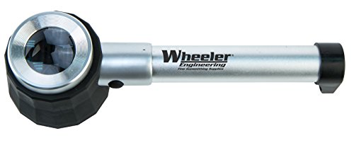 Wheeler Master Gunsmithing Handheld Magnifier with LED Light and Carry Case for Pistol Rifle Handgun Gunsmithing Rebuild and Maintenance
