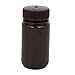 Aexit 100ml Plastic Flasks Wide Mouth Chemical Laboratory Reagent Bottle Sample Cell Culture Flasks Bottle Brown
