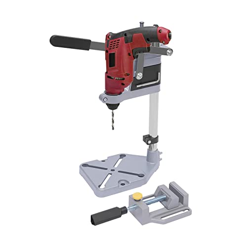 Floor Drill Press Stand Table for Hand Drill, AdjustableDrill Press Table for Benchtop Repair, Hand Drill Benchtop Drilling Collet, Can 90 Degree Rotating