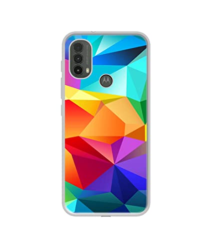 Image of Colorful Pattern Design Printed Silicon Soft TPU Back Case Cover for Motorola Moto E30 4G / E40 4G