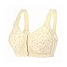 Soutien-Gorge Boutonné sur Le Devant for Femme, Soutien-Gorge De Sport en Coton avec Fermeture sur Le Devant for Femmes Filles Fitness, Yoga, Marche, Jogging, Course À Pied, Cyclisme