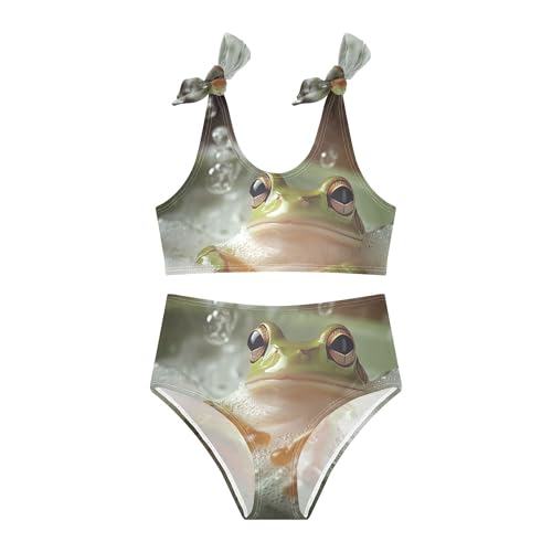 Cute Frog Bubble in Tub Girls Bikini Sets 2 Piece Swimsuits Bathing Suit Swimwear3