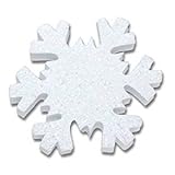 Tenna Tops - White Snowflake Sparkles Antenna Topper / Antenna Ball / Mirror Dangler