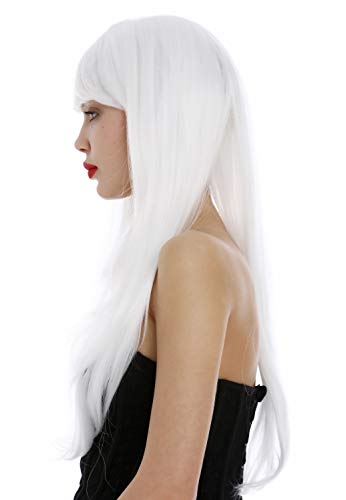 WIG ME UP - 3111-001 Lady Wig very long layered straight sleek white Fairy Elf, white (1001) - Image 3