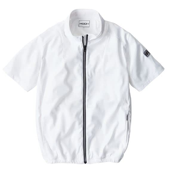 Amazon.co.jp: 村上被服 HOOH 半袖ニットブルゾン V771 ホワイト