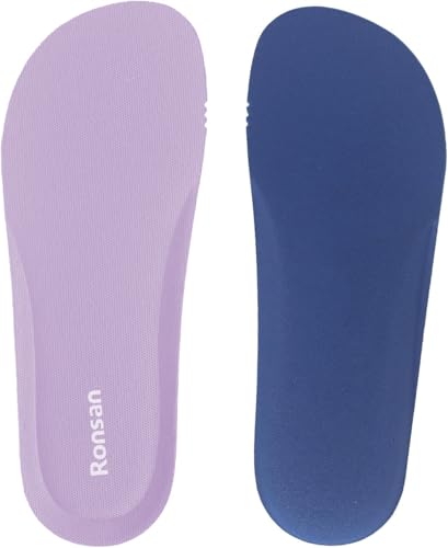 Image of Ronsan Shoe Insoles of Clog Garden Shoes, Extra Wide Barefoot Shoe Inserts Pads for Nurse Shoes, Garden Work Sandals, Thin Replacement Insoles for Women 10 / Men Size 8, Pink
