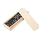 Watris Veiyi 28PCS / Set Holz Domino Spiel, Dominosteine Karten Educationabl Spielzeug, Domino Zug Interessantes Lernspiel