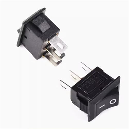 Interruptor KCD11 rectangular ON-OFF-ON con 3 terminales y tolerancia de 6A a 125VAC