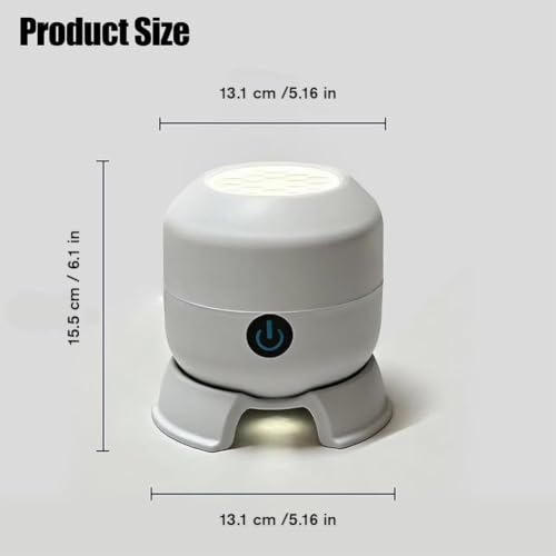 Ywalxskk Dynamic Rotating LED Projector Light, 360° Rotating Ocean Wave Night Projection Night Light, Multi-Angle Projection Base, for Meditation, Bedroom, Home Theater (Snowflakes, USB-Powered) - Image 9