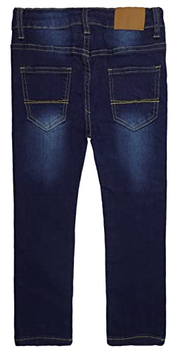 KIDSCOOL SPACE Jeans Big Boys, Faixa Elástica Por Dentro Calça Jeans Rasgada Elástica, Macia e Magra