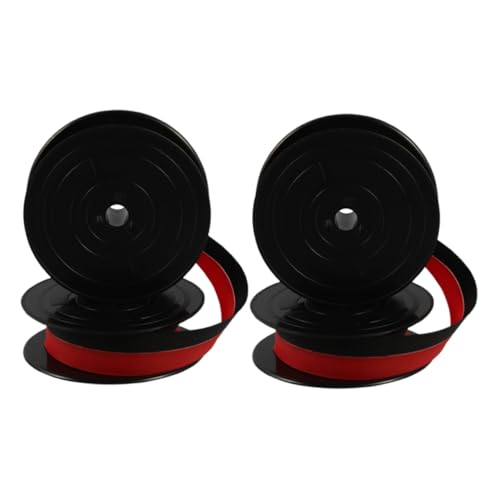 Tofficu 2 Piezas Cinta para Máquina Escribir Vintage Roja y Compatible con Máquinas Antiguas Longkong Brother Cinta Tinta Duradera para Decoración Oficina y Hogar