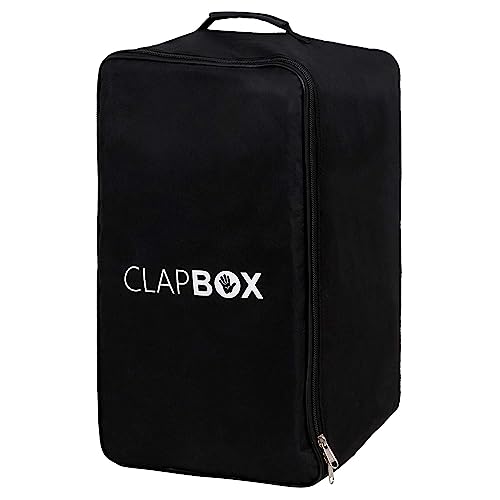 Image of Clapbox Cajon CB02 Flow With BAG -Black, Oak Wood (H:50 W:30 L:30) - 3 Internal Snares