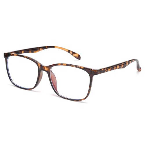 Image of Cyxus Blue Light Glasses for Men Women Reduce Eye Strain Square Frame 8083 | Eye Protection,UV Protection,Lightweight TR90 Frame,Ideal for Computer Screen Office Work