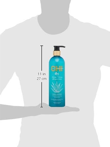 CHI Aloe Vera Curl Enhancing Shampoo, 739 ml, White - Image 5