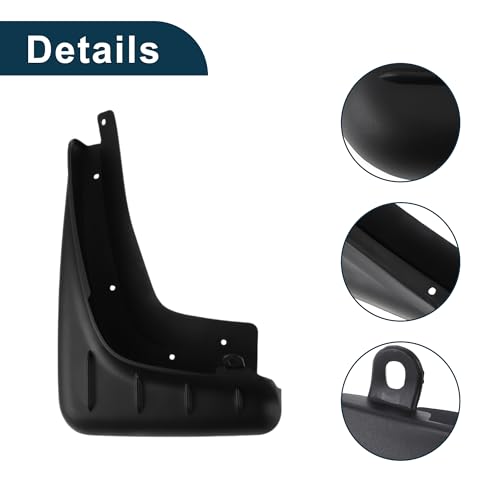 Image of Mud Flaps Splash Guards for Porsche Macan 2014-2023 W /Mount Accessories Mud Guards Front and Rear 1 Set