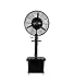 Ventilatore a piedistallo per edificio industriale Ventilatore a pavimento a spruzzo industriale Nebbia d'acqua Umidificazione Atomizzazione dell'acqua di raffreddamento Ventilatore riscaldatore acq