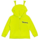 DreamWorks Shrek Toddler Girls French Terry Zip Up Cosplay Hoodie Lime Green 2T