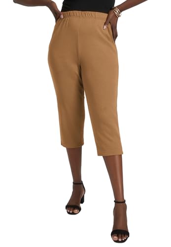 Jessica London Women's Plus Size Soft Ease Capri