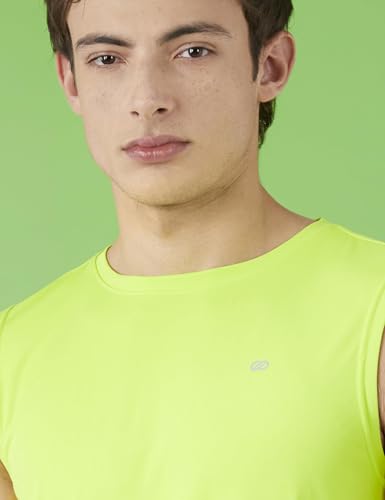 Image of Amazon Brand - Symbol Men's Polyester Color Block Active Regular Fit Sports | Round Neck | Sleeveless T-Shirt