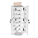 Cityjoy Lockable Sunglasses Organizer, Acrylic Sunglass Display Stand With Mirror, Rotating Sunglass Display Case, Glasses Holder Eyeglass Storage, Sunglasses Tower for 24 Pairs