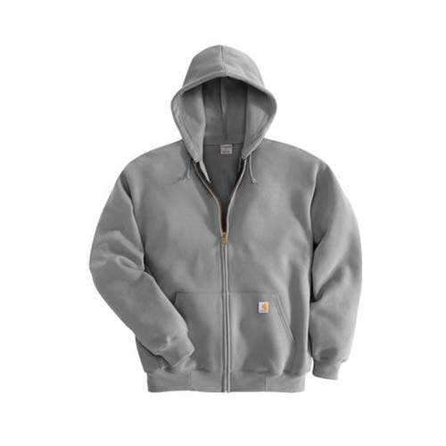 [�J�[�n�[�g] K122 �t�[�h�p�[�J�[ �W�b�v�A�b�v �~�b�h�E�F�C�g MIDWEIGHT HOODED Zip Front Sweat Shirt Dark Red Heather Gray Navy Black (M, Heather Gray�i�w�U�[