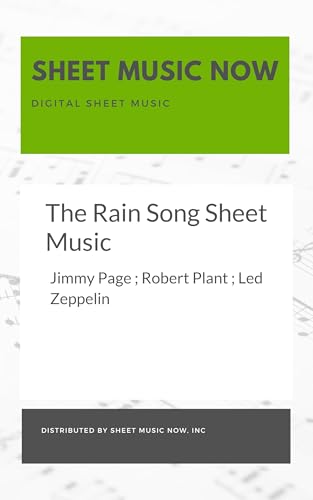 The Rain Song Sheet Music